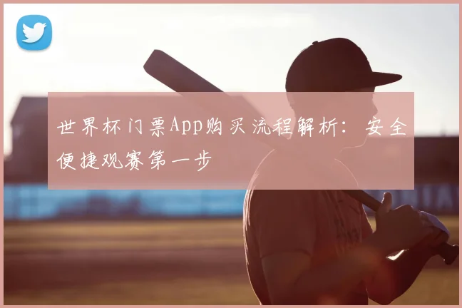 世界杯门票App购买流程解析：安全便捷观赛第一步